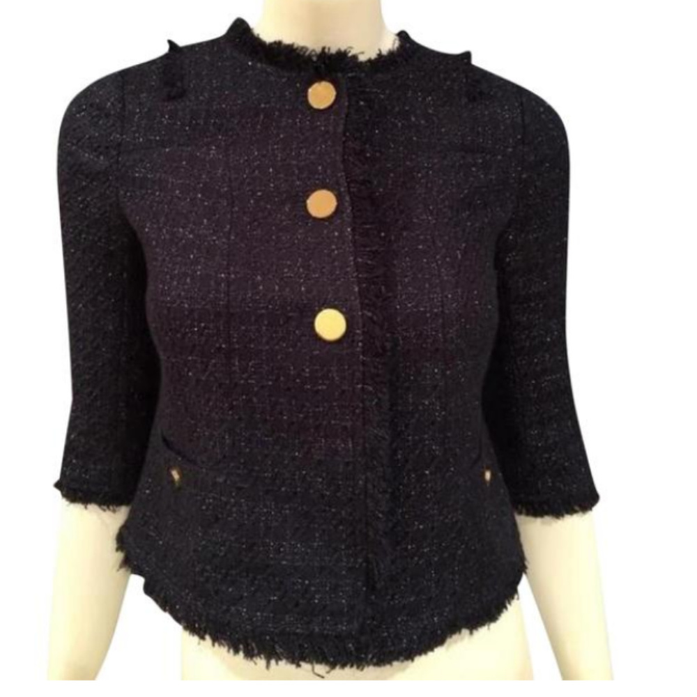 NWT! Tory Burch Emma Navy Tweed Jacket
